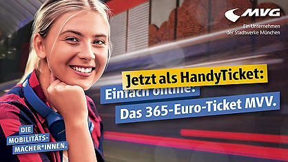 Das 365-Euro-Ticket im MVV als HandyTicket